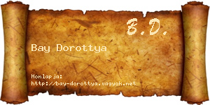 Bay Dorottya névjegykártya